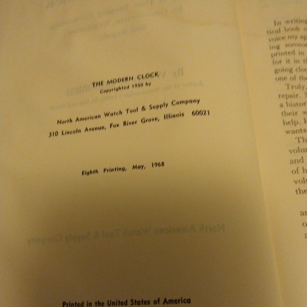 3 Vintage clock repair books. - Picture 4 of 11